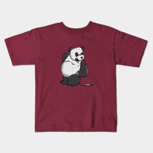 Drunken Panda has had a Beer too much Kids T-Shirt